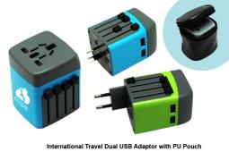 International Dual USB Travel Adaptor