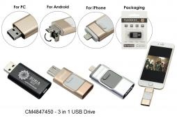 Multi-Functional Flash Disk 3 in 1, 16GB